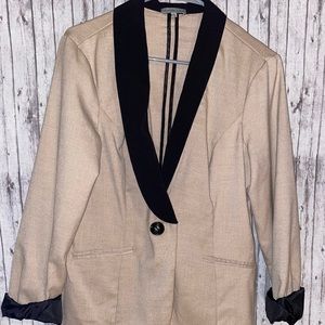 Charlotte Russe Tan and Black Blazer